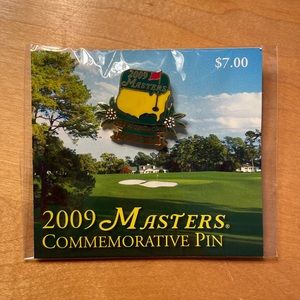 2009 master’s commemorative pin hole #9 new in packaging